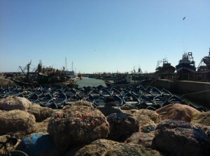 petit apres midi et ballade dans le port d'Essaouira