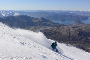 Virage au dessus du lac Wanaka