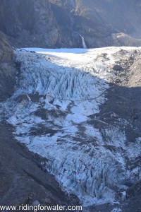 Sale tête pour un glacier au milieu de l'hiver...